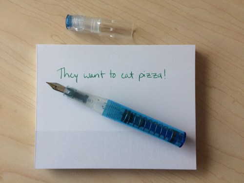 They want to eat pizza.